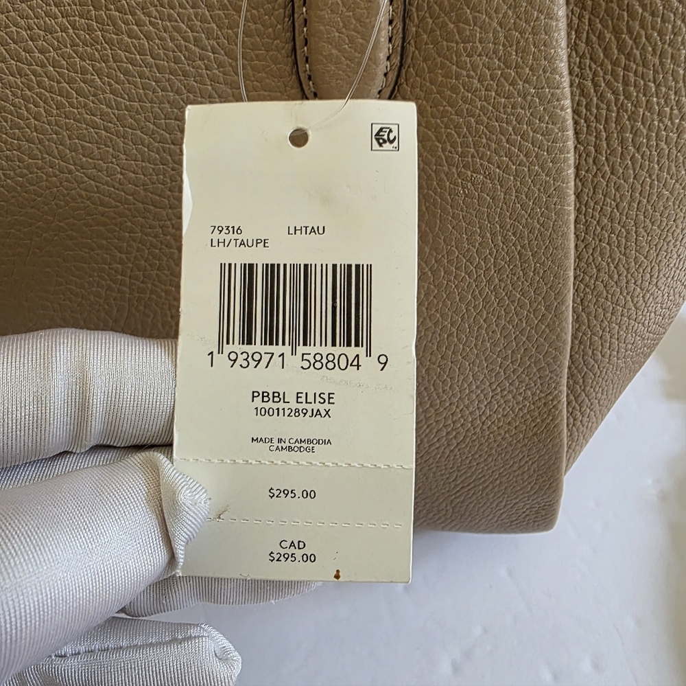 Coach Elise Pebble Leather Satchel - Picture 9 of 16